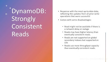 25  DynamoDB   Read Consistencies