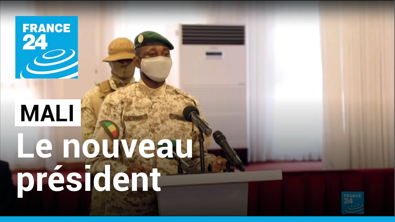 Le colonel Assimi Goïta officiellement nommé président du Mali • FRANCE 24