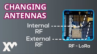 Changing RF antenna from internal to external