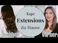 TAPE EXTENSIONS • Einsetzen, Pflege und Tipps für Haarverlängerungen zu Hause