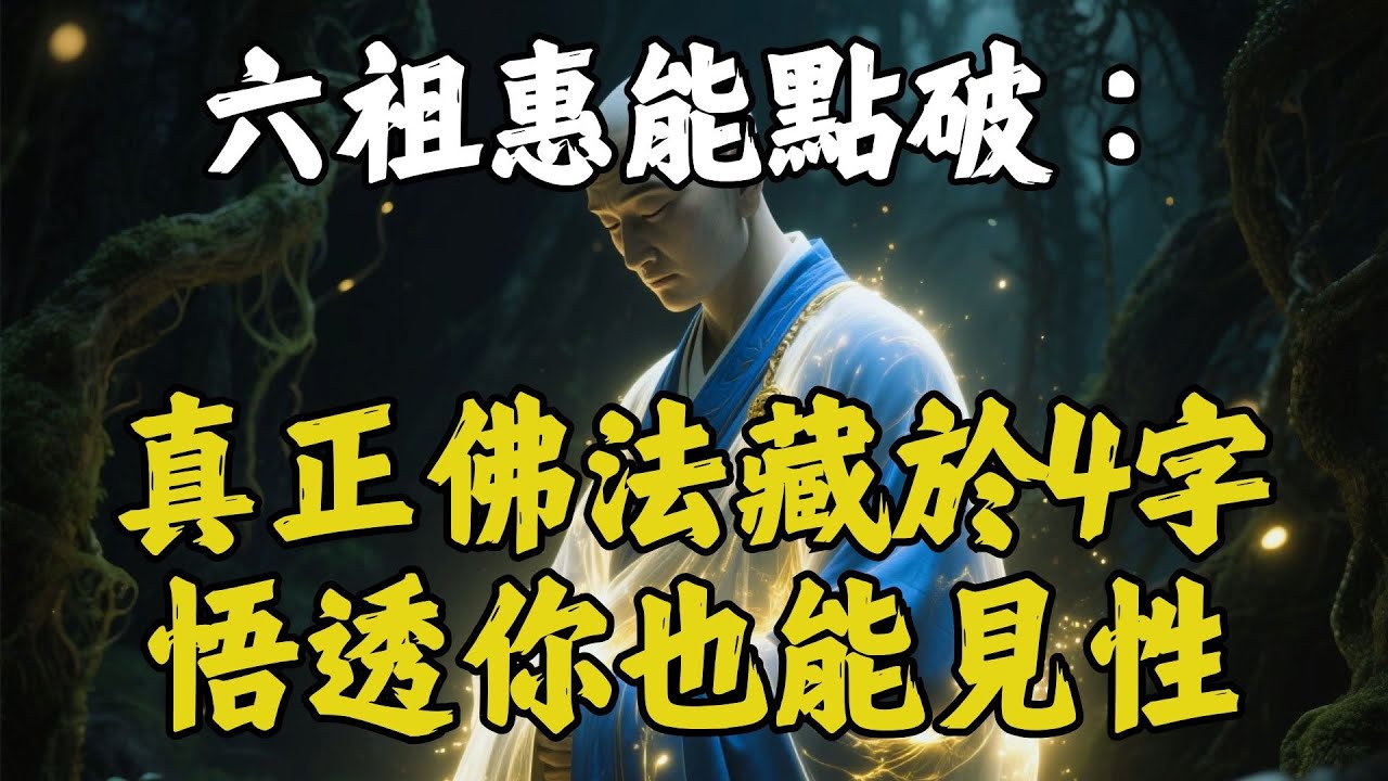 [紅塵煉心] 🔥六祖慧能一句話震驚五祖：真正的佛法只藏這四字，你也能當下見性。 #佛教故事
