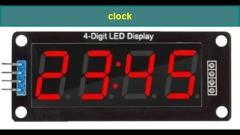 CIPAD 56: Afficheur TM1637 à 4 digits de 7 segments