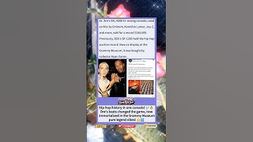 Dr. Dre’s Legendary SSL Mixing Console Sets $165K Record, Beating RZA’s Drum Machine in Hip-Hop