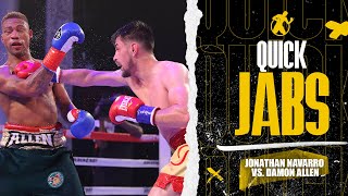 Quick Jabs | Jonathan Navarro vs. Damon Allen! Somebody's 'oh' had to go.