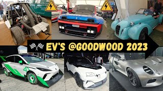 The latest electric cars at Goodwood FOS. #R5ev #electricalpine #evrallycar by ChargeheadsUK 427 views 10 months ago 38 minutes