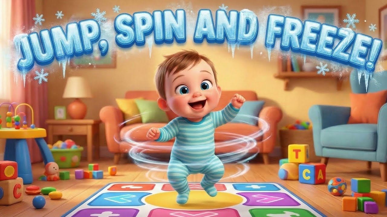 🎵Music – Jump, Spin, and Freeze! 🎶