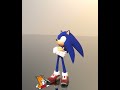 Fan made Sonic idle animation (Blender animation test)