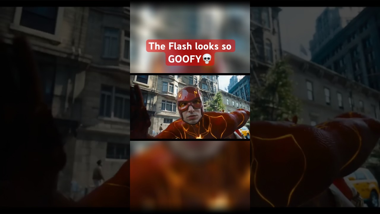 The Flash looks so GOOFY BRUH 😭 