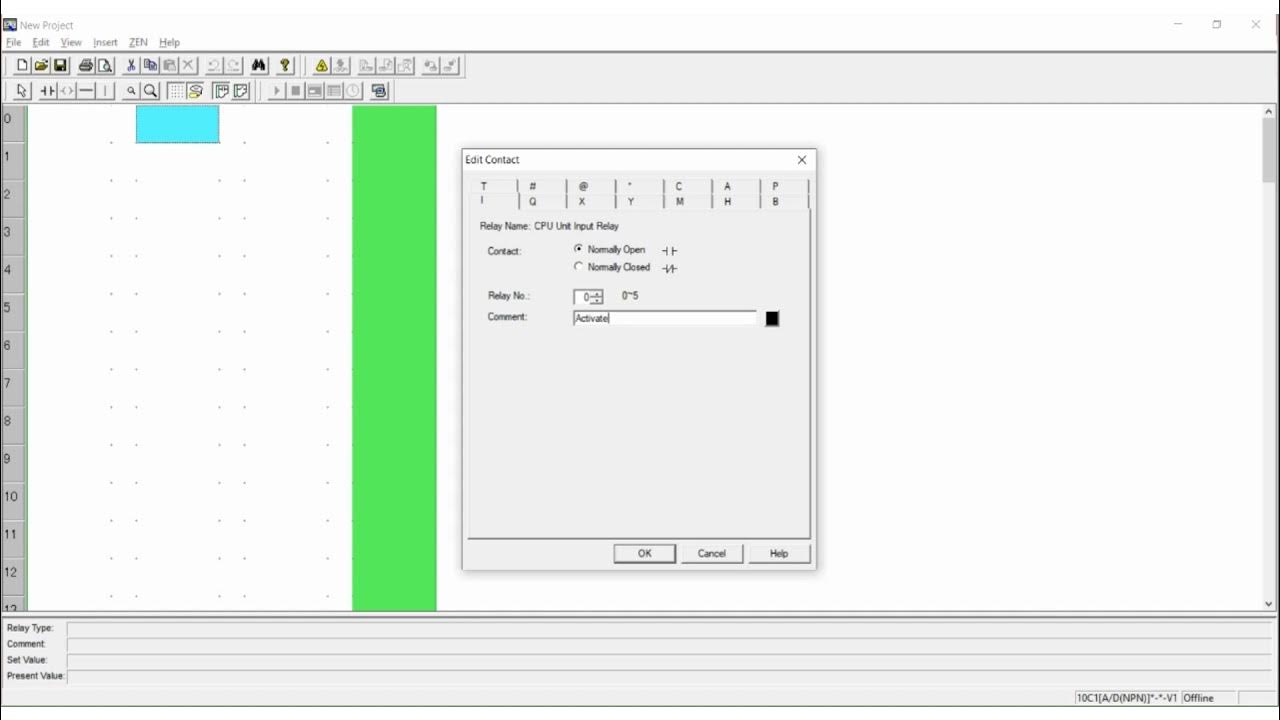 PLC Program for Burglar Alarm Security System using Zen Support