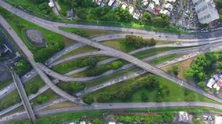 Time Lapse at intersection PR 1 and Ave. las Americas in 4k DJI