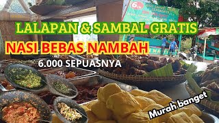 CRAZY CHEAP ! RICE FOR 6,000 IDR, FREE SAMBAL & LALAB [ ENG SUB ]