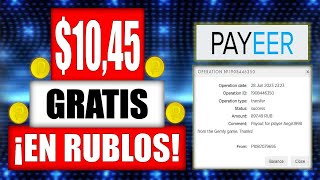 GANE 897 RUBLOS ($10.45 USD) GRATIS CON ESTA PAGINA | GANA PAYEER BTC TRX SIN INVERSION PAGANDO 2023