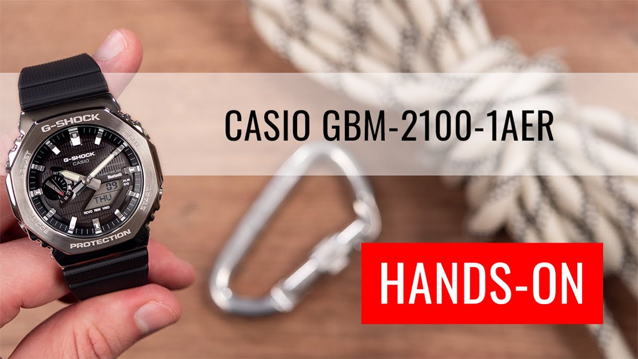 HANDS-ON: Casio G-Shock G-Steel GBM-2100-1AER - YouTube