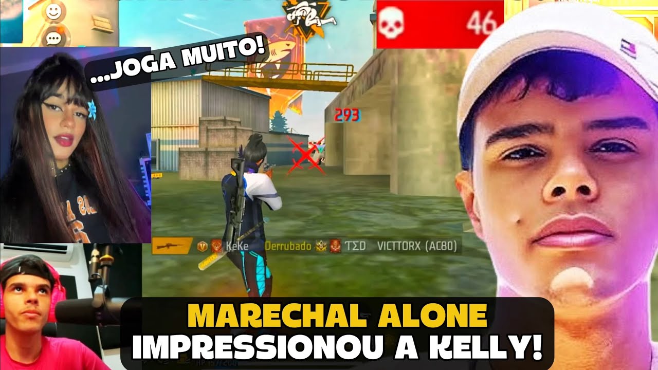 MARECHAL IMPRESSIONOU SUA NAMORADA AO LIMPAR O MAPA NA RANK! FREE FIRE - MARECHAL HIGHLIGHTS