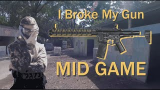 My gun BROKE at paintball explosion | Airsoft Gameplay