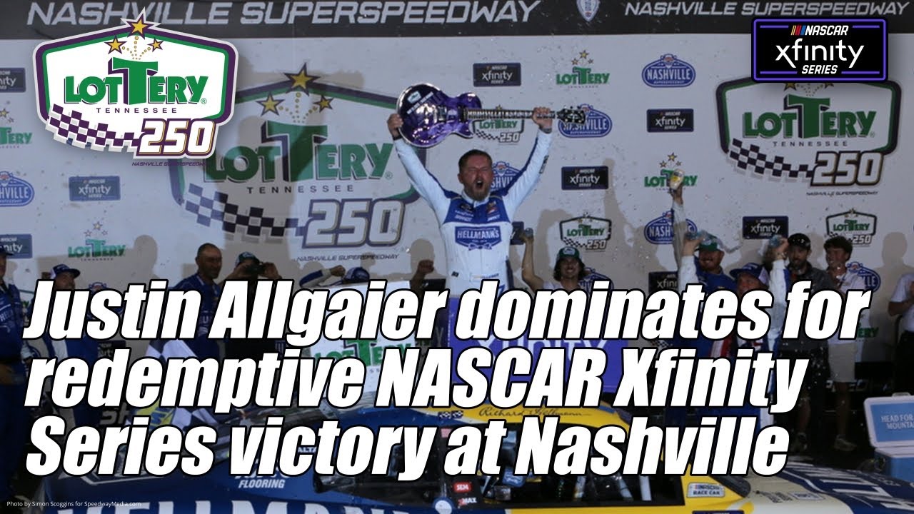 Justin Allgaier dominates for redemptive Xfinity victory at