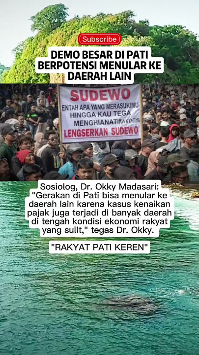 The large demonstration in Pati has the potential to spread to other areas. #pati #gerindra #pdip...