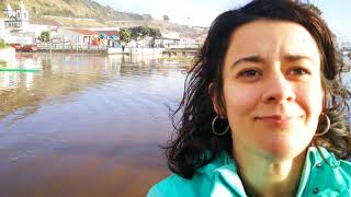 A força do mar a meio do oceano Atlântico.