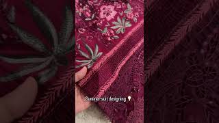 Summer suit designing #makeup #artist #designer #suit #dress #viralvideo #braidal #makeup #beauty