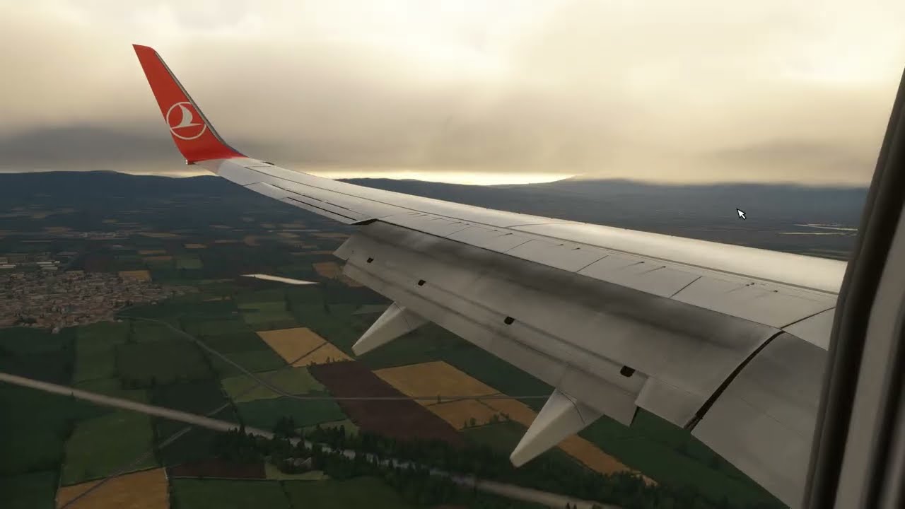 Turkish Airlines Boeing 737-800 Approach&Landing at Sofia Airport (LBSF) -227fpm