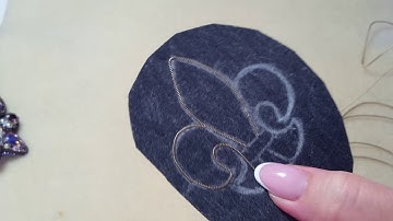 Брошь флер-де -лис(геральдическая лилия) 1 часть