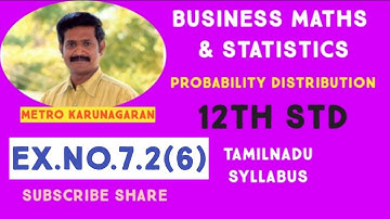 12th Std BM Ex.7.2(6) Mortality rate for certain disease is 7 in 1000. What is prob for just 2 death
