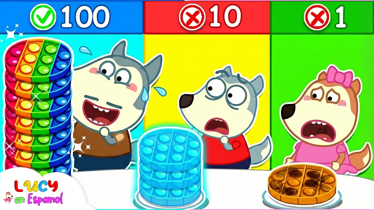 ¿Pop It caliente o Pop It helado? 🔥❄️ ¡Mira cuál ganó! + Más🌈‪@LucyEnEspanol‬