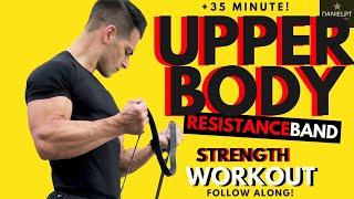 Upper body resistance band workout | Upper body workout at home | Upper body strength workout