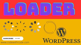 How to Add Pre-Loader | Loader in WordPress Website With Live Preview    💡Code With Code💡
