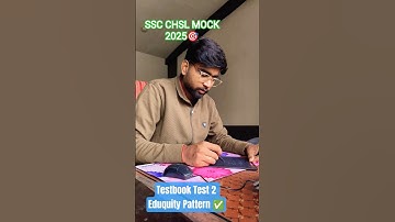 SSC CHSL MOCK 2025🎯 TESTBOOK MOCK 2 ✅ #ssc #sscchsl #motivation #shorts