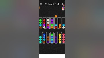 ball sort color water puzzle level 517