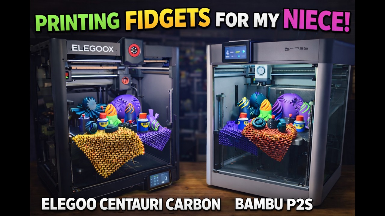 I 3D Printed the Ultimate Fidget Toys for My Niece - YouTube