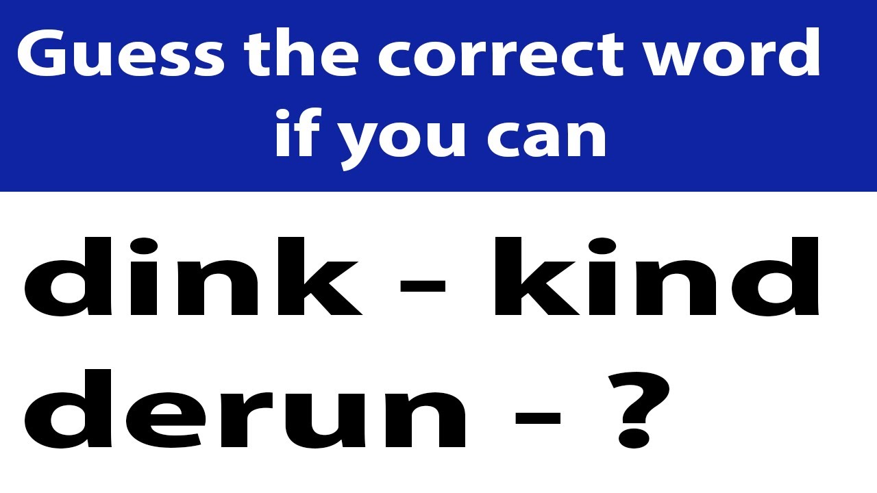 derun - Guess the shuffled word if you can