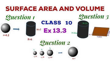 CBSE:Class 10 Chapter 13-SURFACE AREA AND VOLUME/Ex 13.3 Q - 1,2 & 3/Malayalam/Learn And Score