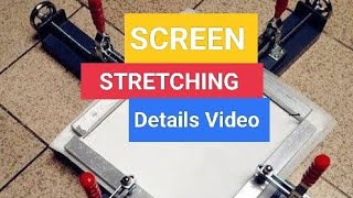 DIY Home made Screen Stretching Mesh
