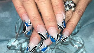 ying yang nail design 2