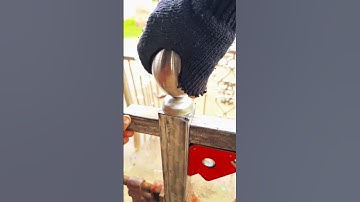 Best trick to join square pipe by making hole in round pipe #welding #stickwelding #welders