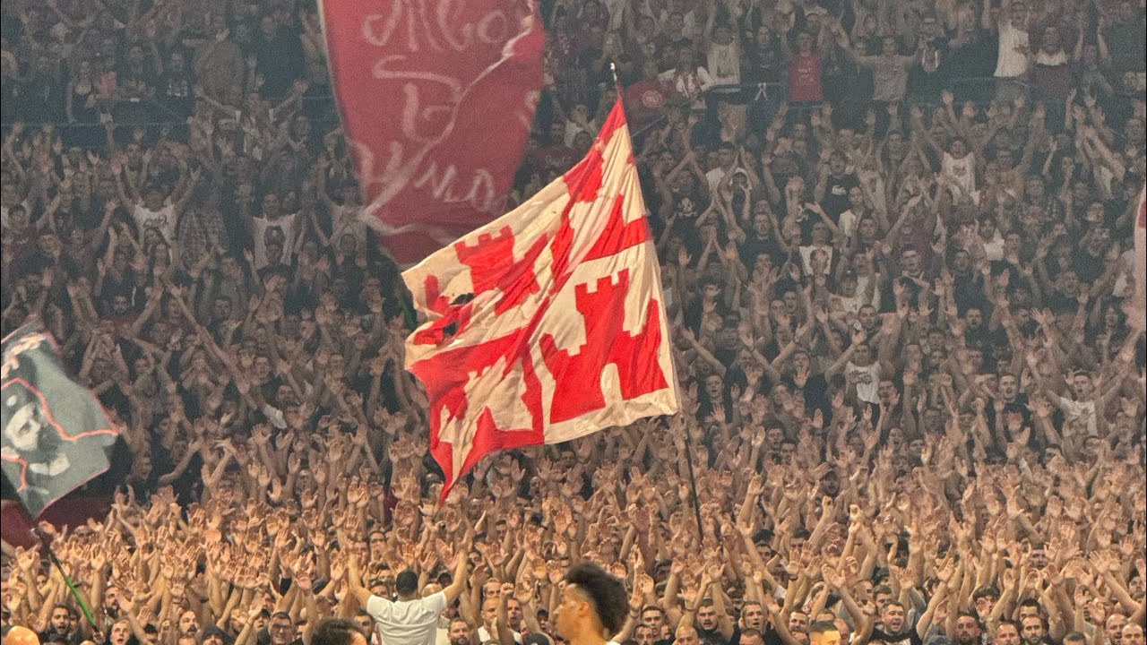 Navijanje Delija na utakmici: Crvena zvezda - Real Madrid (17.10.2025.)