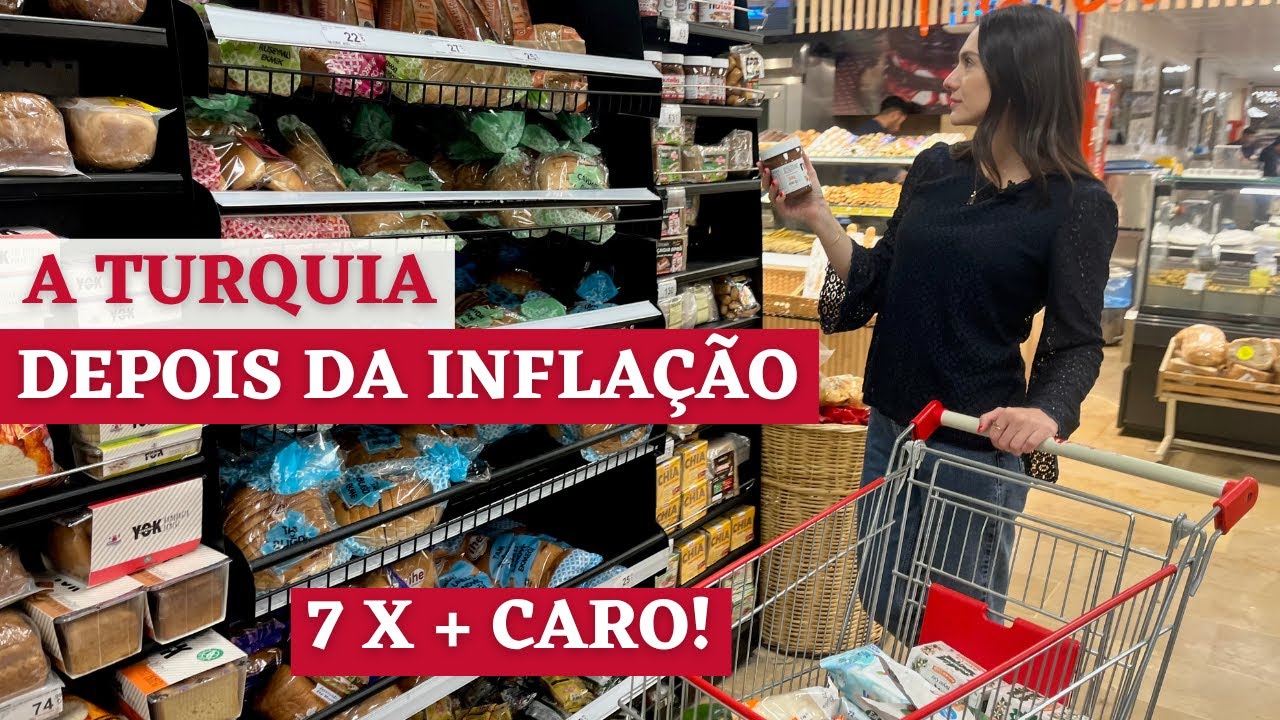 Supermercado na Turquia - o país com MAIOR INFLAÇÃO depois da Argentina