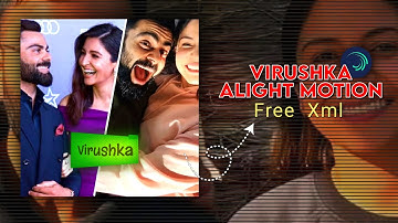 Aaj Se Teri | Virat Kohli & Anushka Sharma Edit | Free Alight Motion Preset | Free Xml Preset