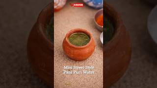 Mini Street-Style Pani Puri Water 💚🔥 #niksminifoodkey #tinyfood #minifoodkey #minifood #viralfood