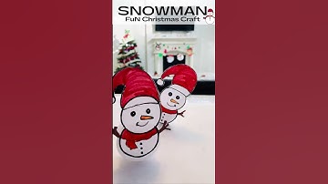 #shorts #Snowman #Christmasdecor #Christmascrafts |Snowman  Fun Christmas Crafts