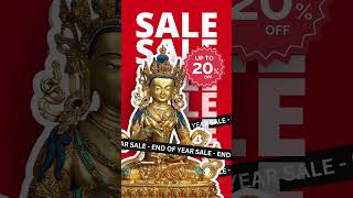 End of Year Sale! 20% OFF Vajrasattva Statue | Buddha Statue with FREE Shipping #statue #buddha #art
