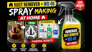 Rust Remove in 1 Minute? 😱 DIY Spray Test|₹50 DIY Rust Remover vs WD-40Shock Result! @YORA-STUDIO