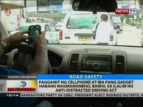 Paggamit ng cellphone habang nagmamaneho, bawal sa ilalim ng anti