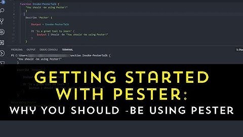 Pester: Why You Should -Be Using Pester with Jonathan Moss