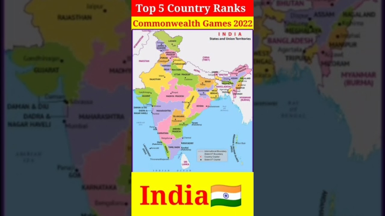 Commonwealth Games 2022 | Top 5 Country Ranking | India Rank