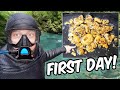 Hookah Diver Discovers Pile Of GOLD In New Zealand!