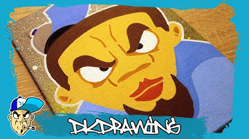 Graffiti Tutorial for beginners - How to spray a backgorund on canvas