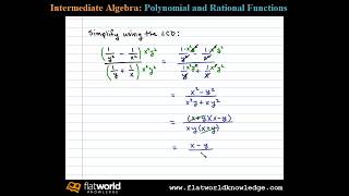Simplify a Complex Fraction - Algebra fwk 04-0603